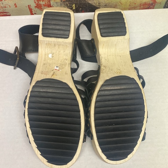 Kelsi Dagger Brooklyn Harling Clog Sandals Black Strappy - Picture 5 of 6